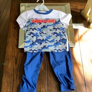 Baby boy awesome top and long bottoms